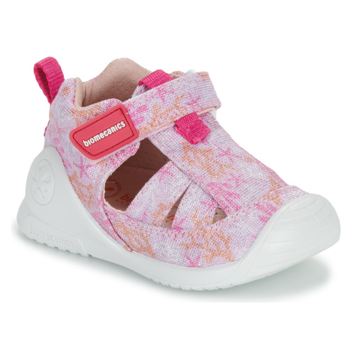 Chaussures Fille Sandales et Nu-pieds Biomecanics SANDALIA ESTAMPADA Rose / Multicolore