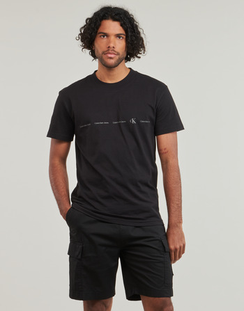 Calvin Klein Jeans LOGO REPEAT TEE Noir