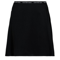 Vêtements Femme Jupes Calvin Klein Jeans LOGO ELASTIC SKIRT Noir