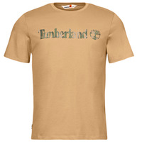 Vêtements Homme T-shirts manches courtes Timberland Camo Linear Logo Short Sleeve Tee Beige