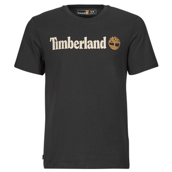 Timberland Linear Logo Short Sleeve Tee Noir
