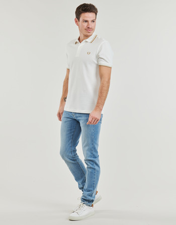 Fred Perry TWIN TIPPED FRED PERRY SHIRT Blanc / Beige