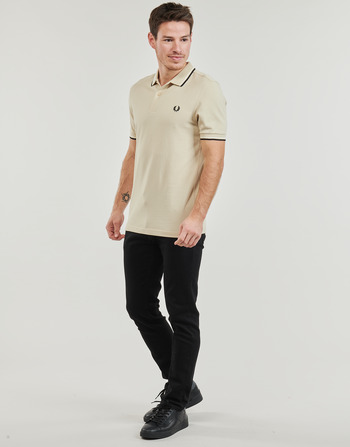 Fred Perry TWIN TIPPED FRED PERRY SHIRT Ecru / Noir