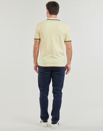 Fred Perry TWIN TIPPED FRED PERRY SHIRT Jaune / Marine