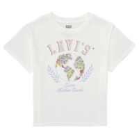 Vêtements Fille T-shirts manches courtes Levi's EARTH OVERSIZED TEE Blanc