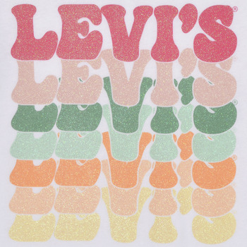Levi's ORGANIC RETRO LEVIS SS TEE Multicolore / Blanc