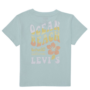 Levi's OCEAN BEACH SS TEE Bleu Pastel / Orange Pastel
