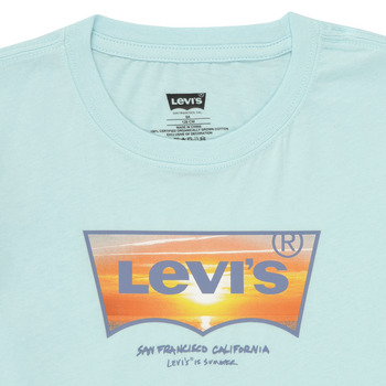 Levi's SUNSET BATWING TEE Bleu / Orange