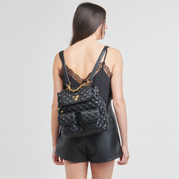 Guess GIULLY FLAP BACKPACK Noir
