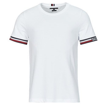 Tommy Hilfiger MONOTYPE BOLD GSTIPPING TEE Blanc