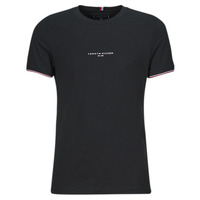 Vêtements Homme T-shirts manches courtes Tommy Hilfiger TOMMY LOGO TIPPED TEE Noir