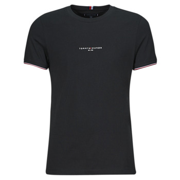 Tommy Hilfiger TOMMY LOGO TIPPED TEE Noir