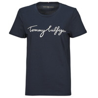 Vêtements Femme T-shirts manches courtes Tommy Hilfiger HERITAGE CREW NECK GRAPHIC TEE Marine