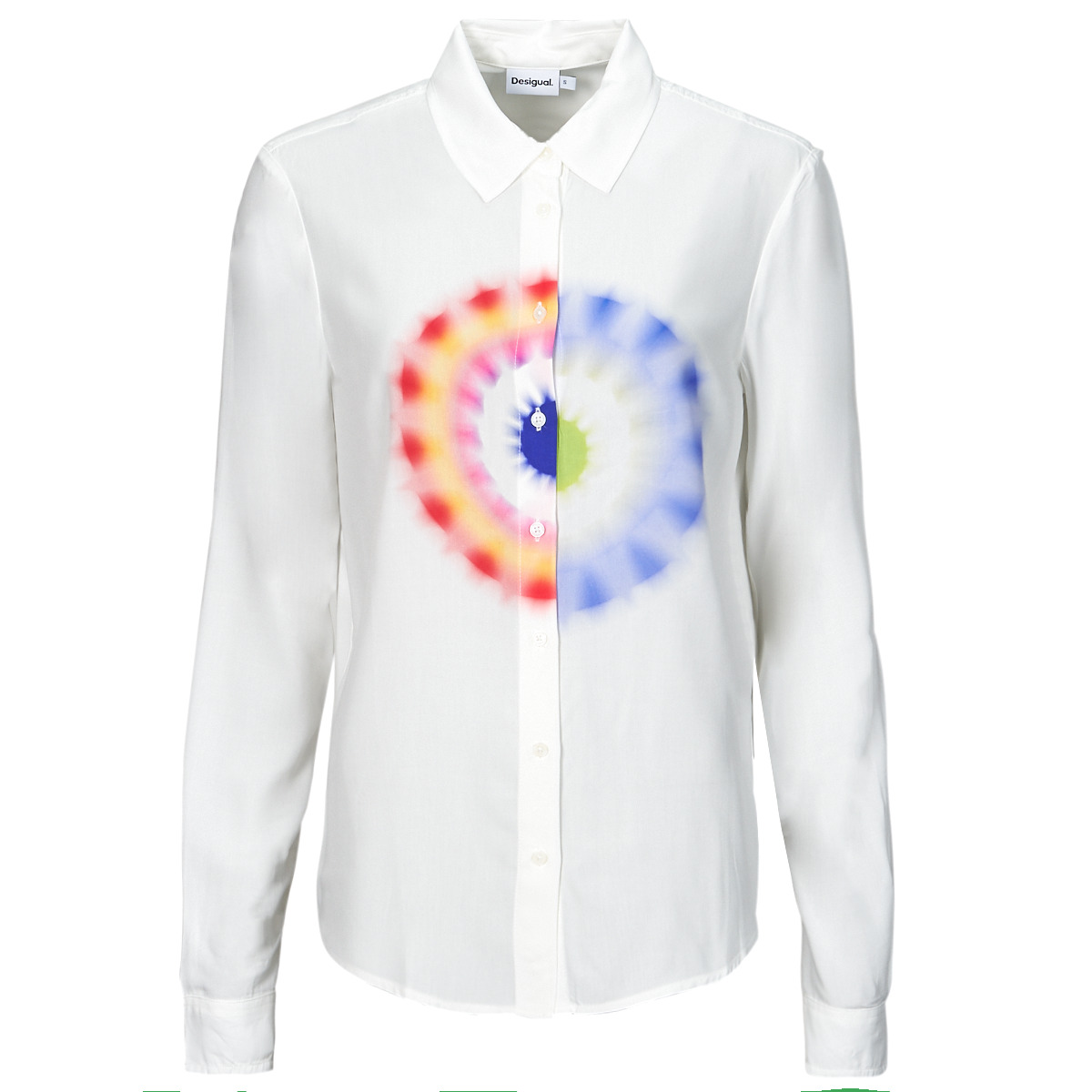 Vêtements Femme Chemises / Chemisiers Desigual CAM_OHM Blanc / Multicolore