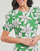 Vêtements Femme Robes courtes Desigual VEST_NASHVILLE Vert / Blanc