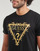 Vêtements Homme T-shirts manches courtes Guess SS BSC GUESS TRI SCROLL TEE Noir