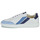 Chaussures Homme Baskets basses Caval LOW SLASH 50 SHADES OF BLUE Blanc / Bleu