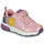 Chaussures Fille Baskets basses Geox J SPACECLUB GIRL Rose / Violet