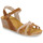 Chaussures Femme Sandales et Nu-pieds Dream in Green LORA camel