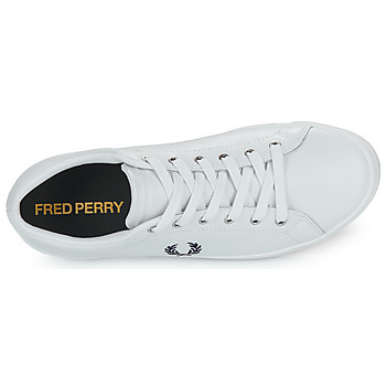 Fred Perry BASELINE LEATHER Blanc / Marine