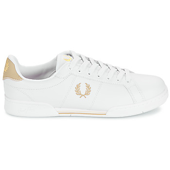 Fred Perry B722 Leather Blanc / Or