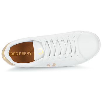 Fred Perry B722 Leather Blanc / Or
