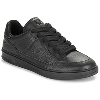 Chaussures Homme Baskets basses Fred Perry B440 TEXTURED Leather Noir