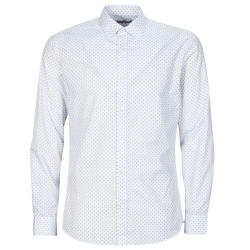 Vêtements Homme Chemises manches longues Jack & Jones JJJOE PRINT SHIRT LS SS24 Blanc