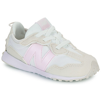 Chaussures Fille Baskets basses New Balance 327 Beige / Blanc / Rose