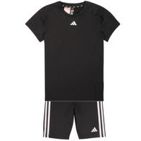 Vêtements Fille Ensembles de survêtement Adidas Sportswear JG TR-ES 3S TSE Noir / Blanc