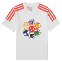 Vêtements Garçon T-shirts manches courtes Adidas Sportswear LK MARVEL AVENGERS T Blanc / Rouge