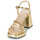 Chaussures Femme Sandales et Nu-pieds Wonders M5303 Doré