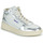Chaussures Femme Baskets montantes Meline  Blanc / Argent
