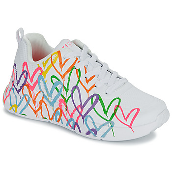 Skechers UNO LITE GOLDCROWN - HEART OF HEARTS Blanc / Multicolore