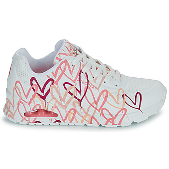 Skechers UNO GOLDCROWN - SPREAD THE LOVE Blanc / Rouge