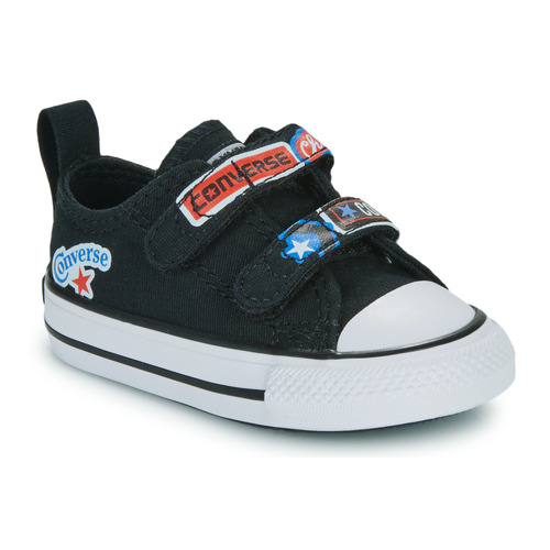 Chaussures Enfant Baskets basses Converse CHUCK TAYLOR ALL STAR EASY ON STICKER STASH Noir / Multicolore