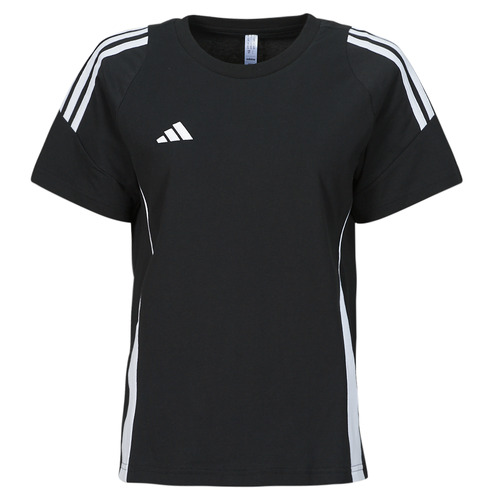 Vêtements Femme T-shirts manches courtes adidas Performance TIRO24 SWTEEW Noir / Blanc