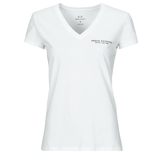 Vêtements Femme T-shirts manches courtes Armani Exchange 8NYT81 Blanc