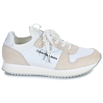 Calvin Klein Jeans RUNNER SOCK LACEUP NY-LTH W Blanc