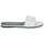 Chaussures Femme Mules Calvin Klein Jeans FLAT SANDAL SLIDE MG MET Blanc