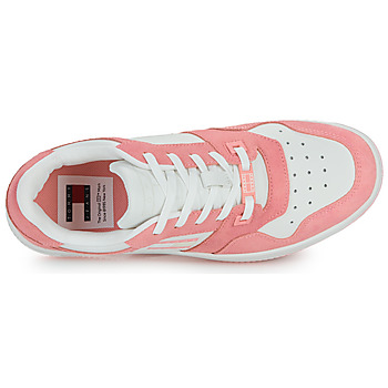 Tommy Jeans TJW RETRO BASKET WASHED SUEDE Blanc / Rose
