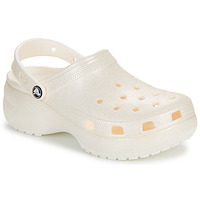 Chaussures Femme Sabots Crocs Classic Platform Glitter ClogW Beige / Glitter