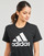 Vêtements Femme T-shirts manches courtes Adidas Sportswear W BL T Noir / Blanc