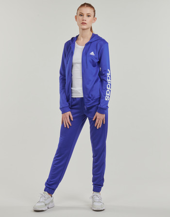 Vêtements Femme Ensembles de survêtement Adidas Sportswear W LINEAR TS Bleu / Blanc