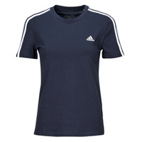Vêtements Femme T-shirts manches courtes Adidas Sportswear W 3S T Marine / Blanc