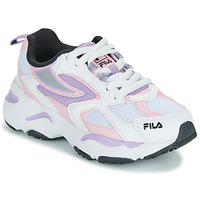 Chaussures Fille Baskets basses Fila CR-CW02 RAY TRACER KIDS Blanc / Violet / Rose