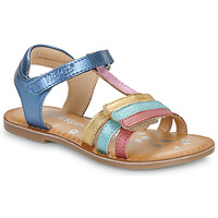 Chaussures Fille Sandales et Nu-pieds Kickers DIAMANTO Marine / Metal / Multicolore
