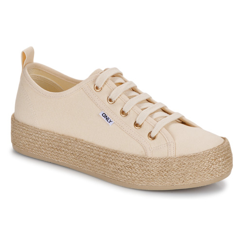 Chaussures Femme Baskets basses Only ONLIDA-1 LACE UP ESPADRILLE SNEAKER Beige