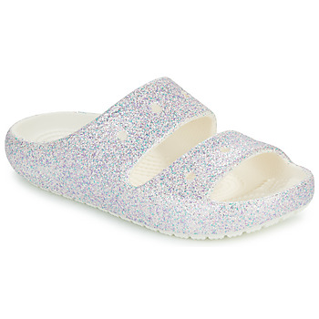 Crocs Classic Glitter Sandal v2 K Blanc / Glitter