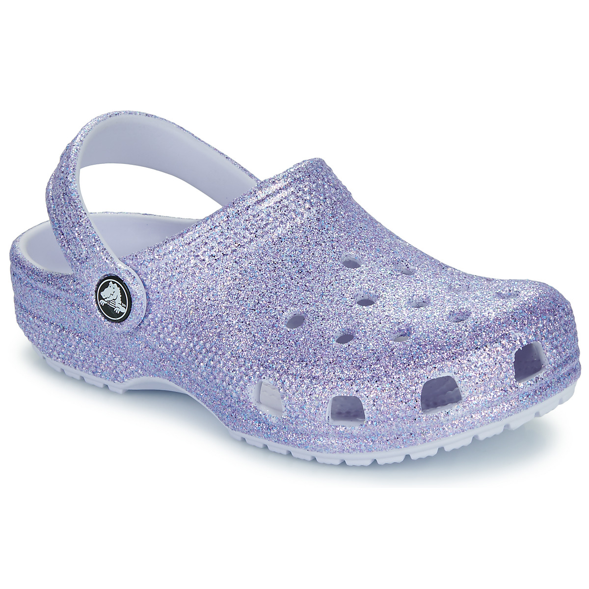 Chaussures Fille Sabots Crocs Classic Glitter Clog K Violet / Glitter